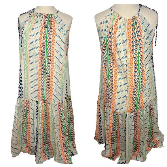 Lane Bryant‎ Colorful Ikat Crystal Beaded Neckline Maxi Sundress -- 14/16 - Picture 1 of 14